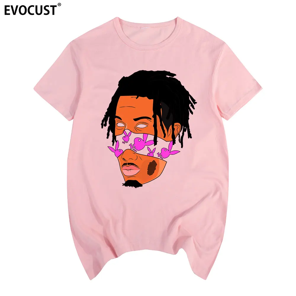 Playboi Carti винтажная крутая графическая футболка, Хлопковая мужская футболка, новая модная футболка - Цвет: pink