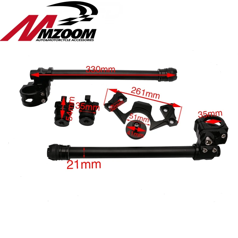Мотоцикл алюминиевый регулируемый руль клип на бар концы регулятор гайка