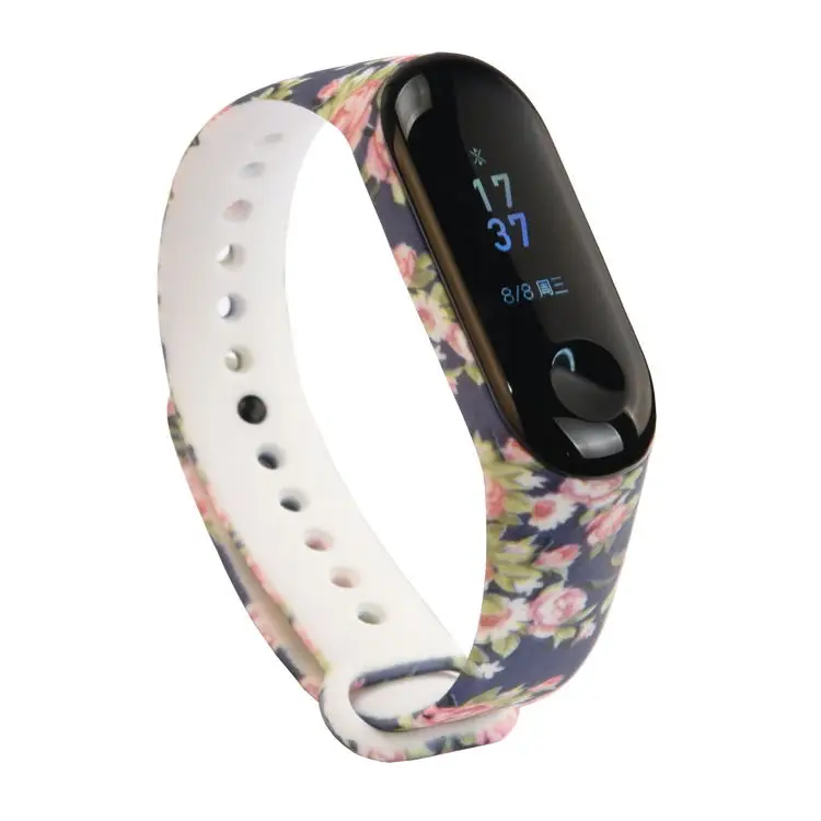 Для Xiaomi Mi Band 4 3 браслет SmartWrist силиконовый ремешок на запястье Замена 10 шт