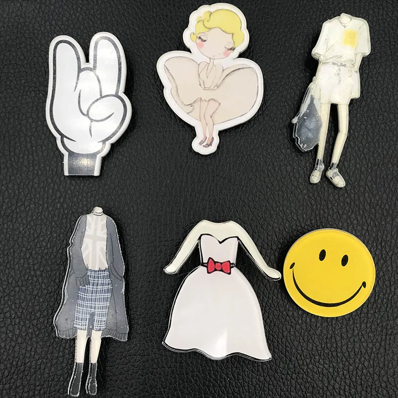Япония Harajuku очаровательная фигура танцующая девушка акриловая брошь одежда