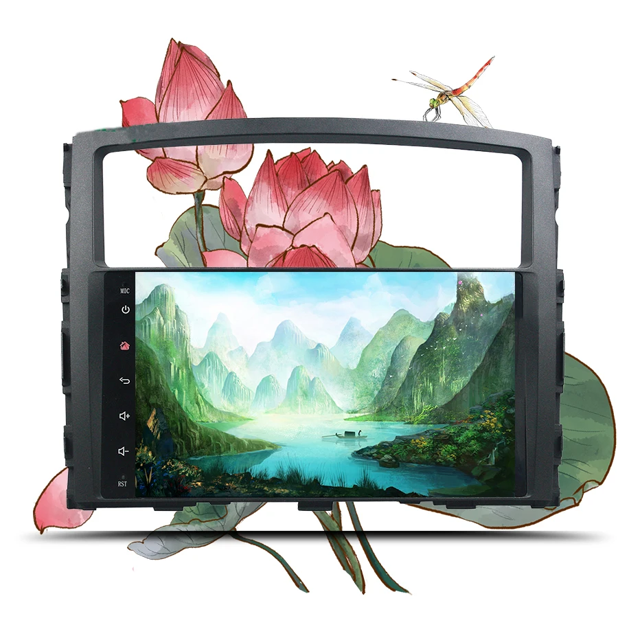 9 дюймов Android 10 0 автомобильный dvd плеер GPS навигация Мультимедиа для Mitsubishi Pajero V97 2006