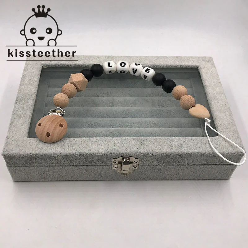 Новинка Детская Соска с цепочкой ручная работа цветные бусины пустышка зажим