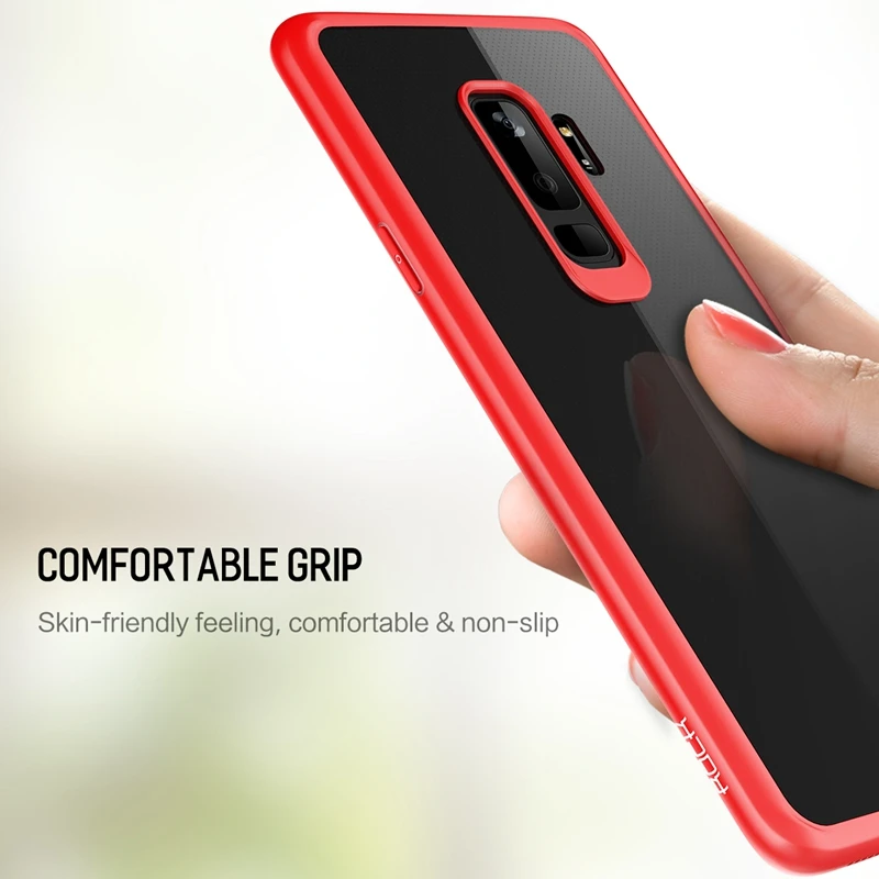 Slim Transparent Case for Galaxy S9 Plus Premium TPU+PC Anti-knock Phone Samsung S9+ |