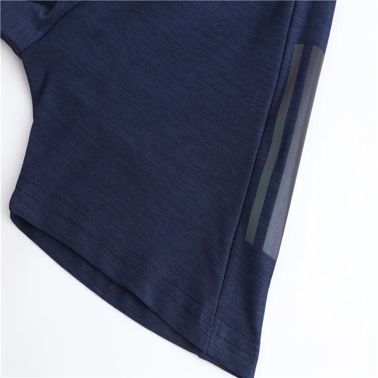 Men Running Hoodie Shirts Fitness Sweatshirt Quick-dry Jersey Gyms Clothing Short Sleeve Training Top Male Sports T Shirt