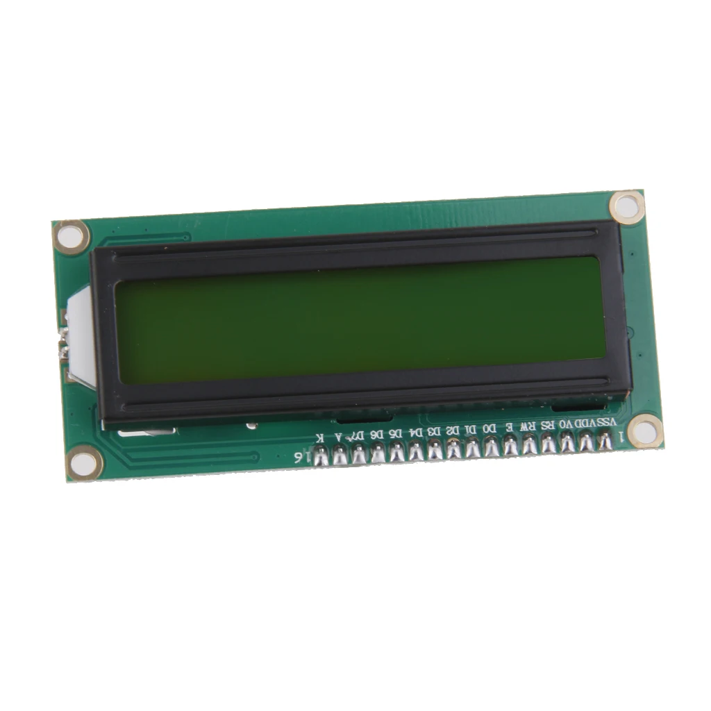 Желто-зеленый ЖК-дисплей 1602 IIC I2C TWI Серийный модуль для | Электроника