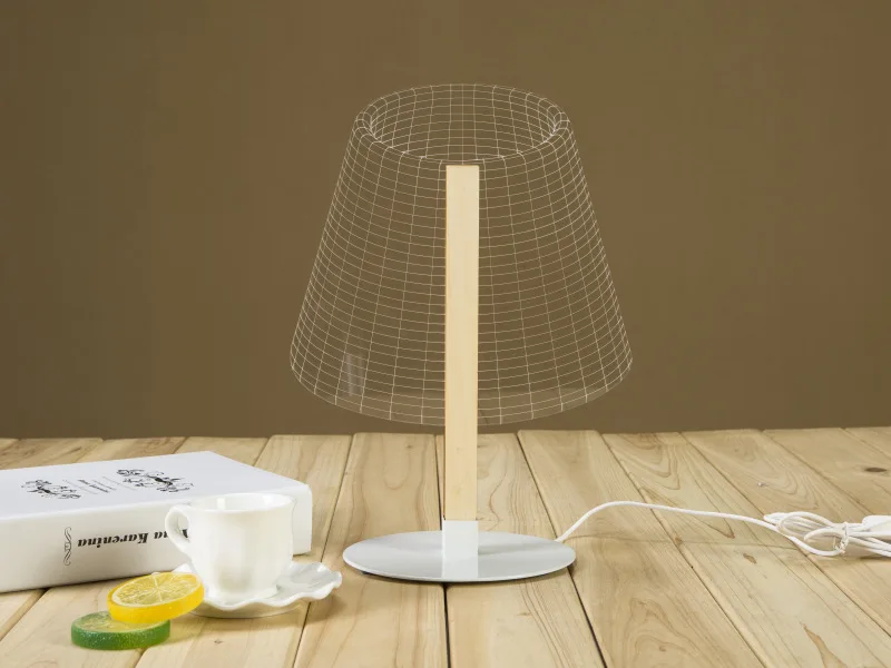 2018 светящиеся лампочки светодиодная настольная лампа 3D иллюзионная ручной