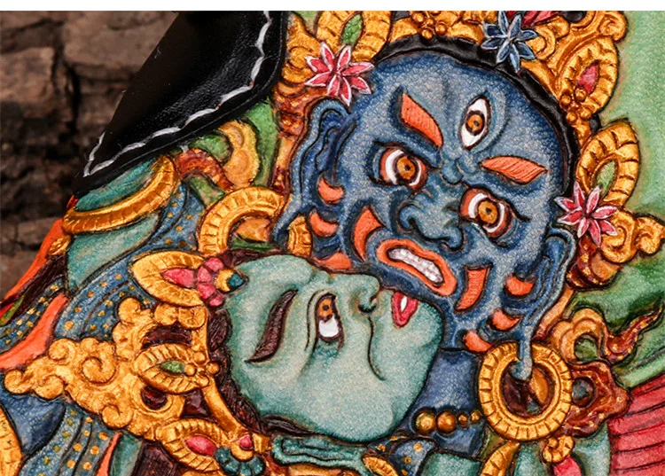 Ручной работы из натуральной кожи волнистые кошельки резная благоприятная