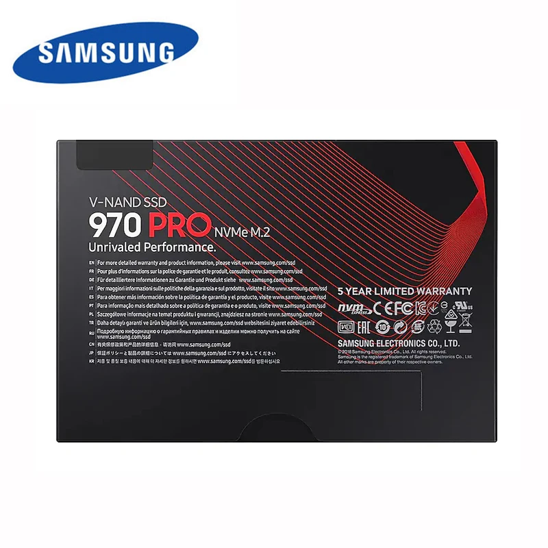 Горячая продажа Samsung SSD 970 PRO NVMe M.2 2280 внутренний 512 ГБ ТБ твердотельный жесткий диск