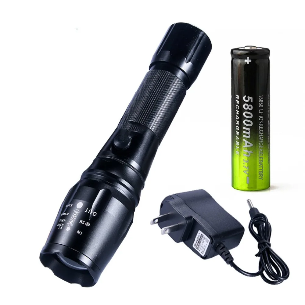 T6 Super Bright Flashlight High Power LED Waterproof Outdoor Camping Hiking Hunting Fishing Torch | Освещение