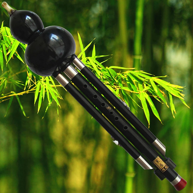 Ebony Three Tone Professional Hulusi C/ bB флейта Gourd Flauta съемный фолк инструмент Calabash | Спорт и