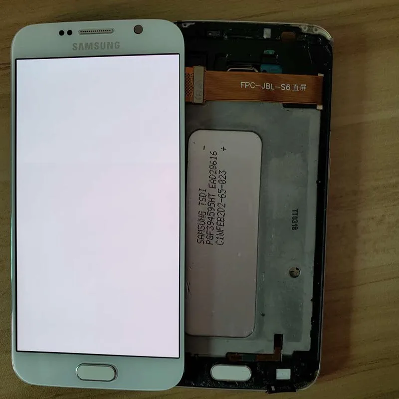 Для samsung Galaxy S6 ЖК-экран с рамкой lcd S6 G920F SM-G920F сенсорный экран дисплей в сборе S6 Super AMOLED