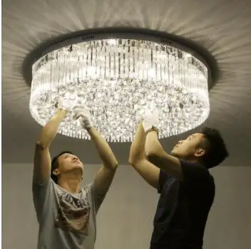 Светильники для гостиной хрустальные лампы круглые потолочные Современные