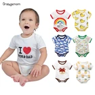 Летняя одежда для маленького мальчика натуральный хлопок мультфильм от Carter's, детский костюмчик, 2022 Милая одежда детский, для новорожденных, для девочек костюм-боди для младенцев