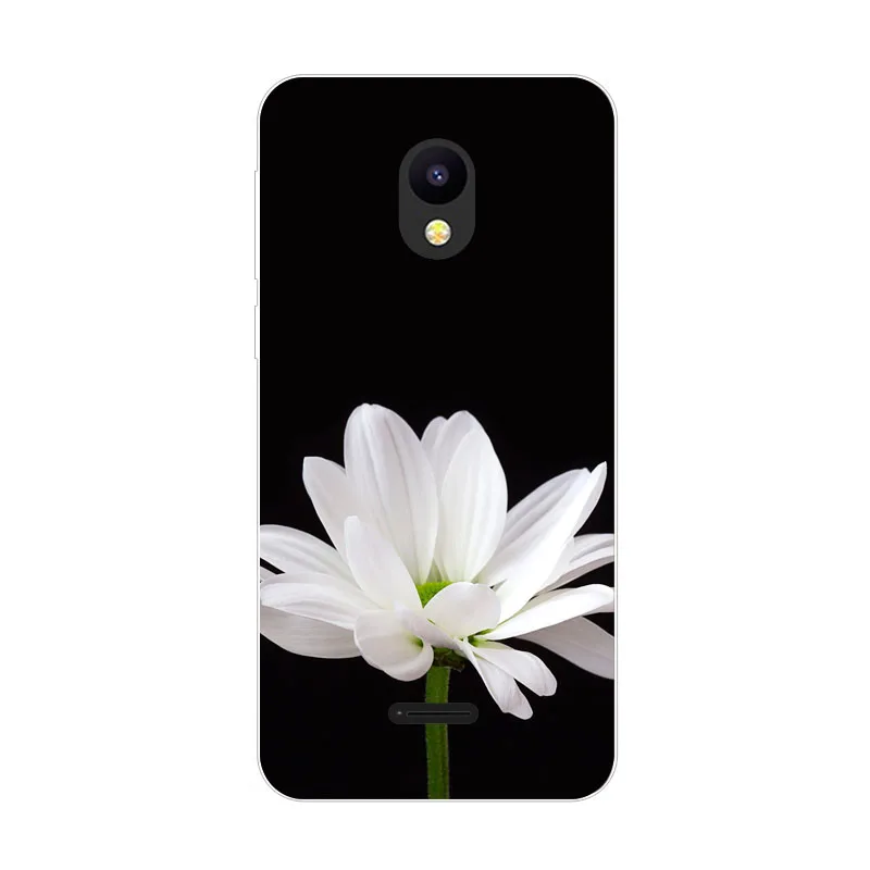 Meizu C9 Pro Чехол силиконовый мягкий ТПУ чехол с цветущими цветами на заднюю панель