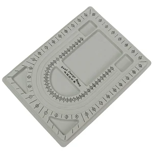 Органайзер для ювелирных изделий, с серыми бусинами и грушами