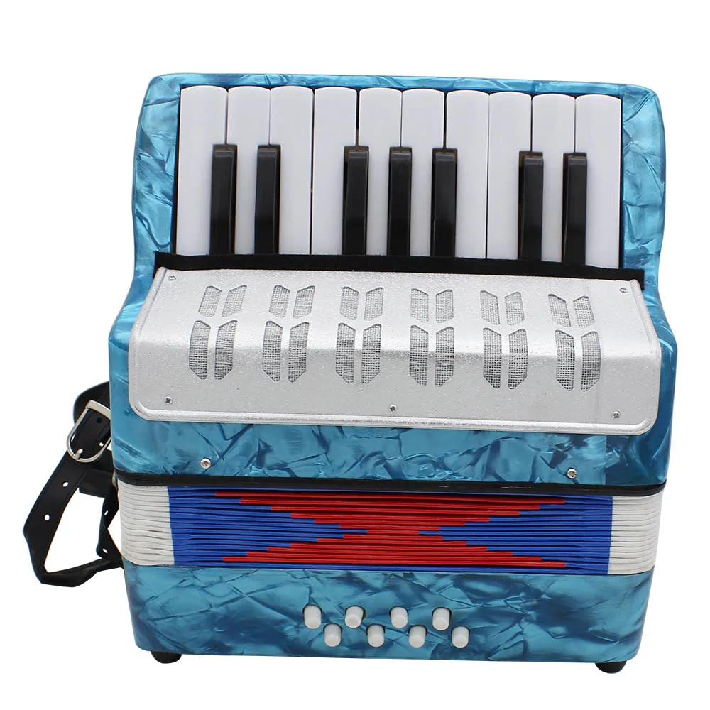 

17 Key Professional Mini Accordion Educational Musical Instrument Cadence Band for Both Kids and Adult 4 Colors Optional