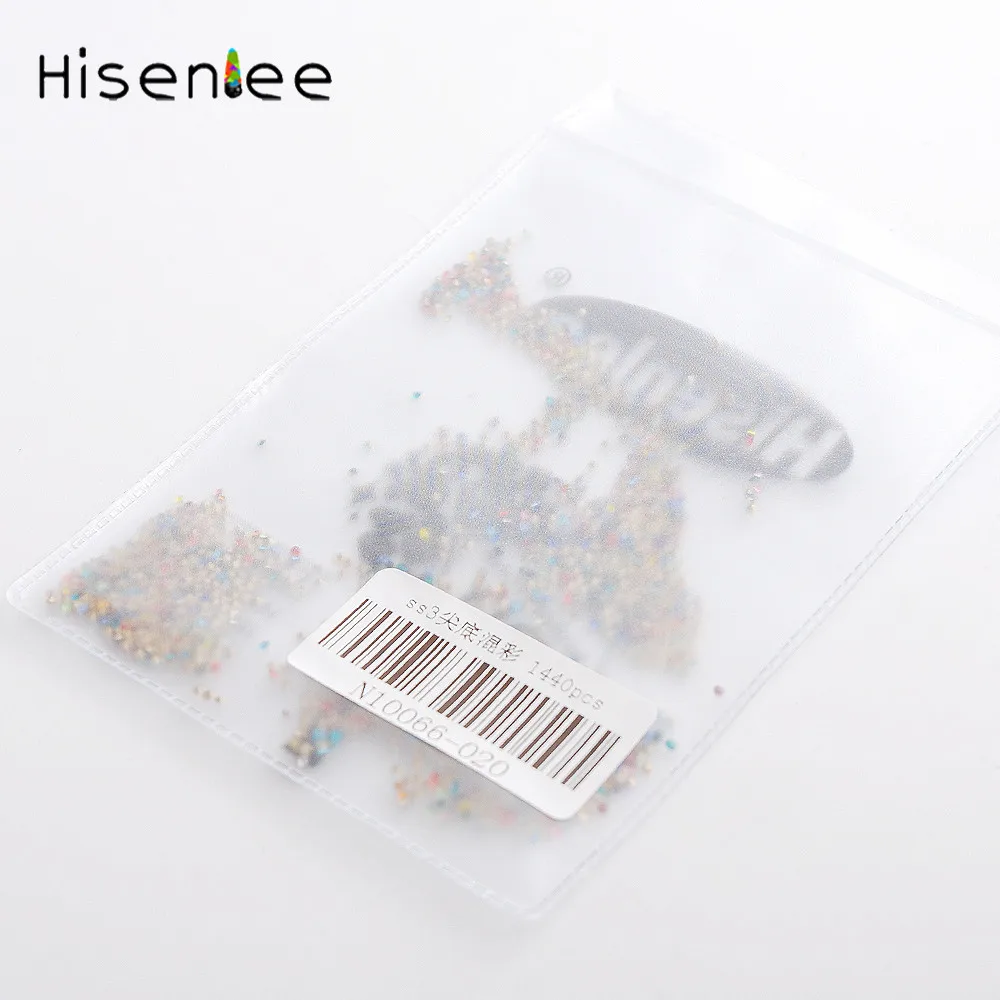 Hisenlee Смешанные 17 цветов 1 мм Стеклянная Точка назад маленький размер Блестящий