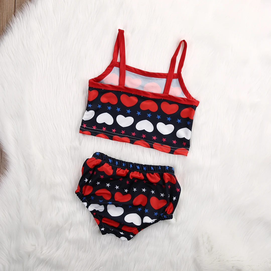 2017 Новые Детские Девочки Двухштучные Купальники Комплекты для девочек Купальный костюм для купания Малыша Плавательная одежда