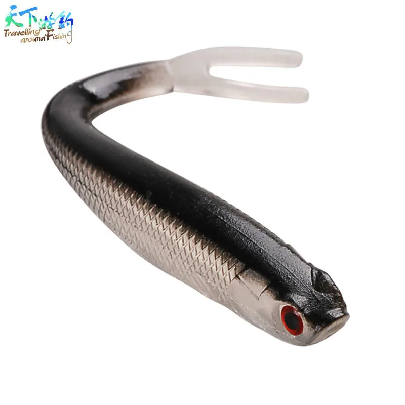 12 шт./лот путешествия см 8 4 г Мягкая приманка черный Задний бас Isca искусственная