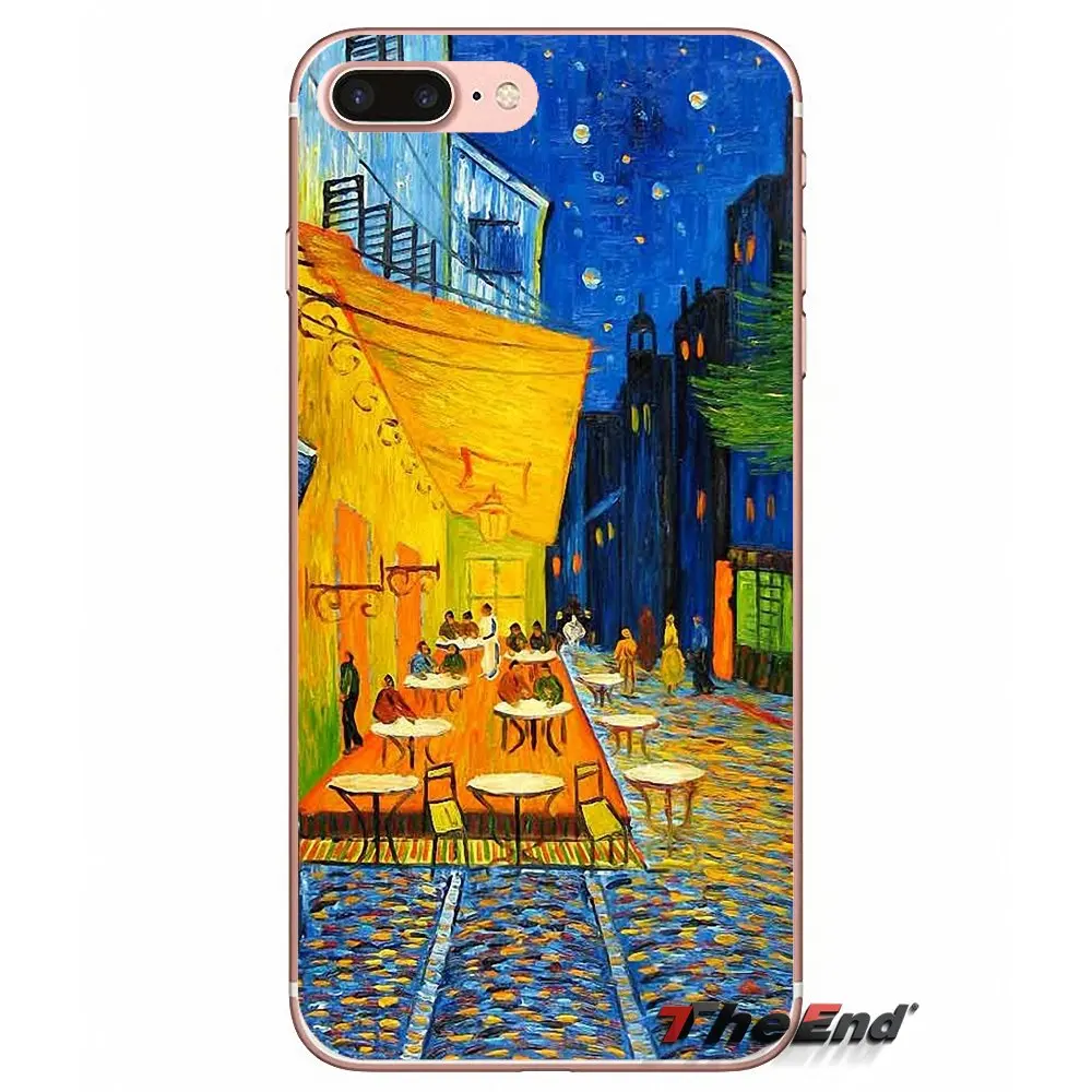 Силиконовый чехол для Samsung Galaxy Note 3 4 5 Grand Core Prime S3 S4 S5 MINI S6 S7 edge S8 S9 Plus Vincent Van Gogh Starry Night
