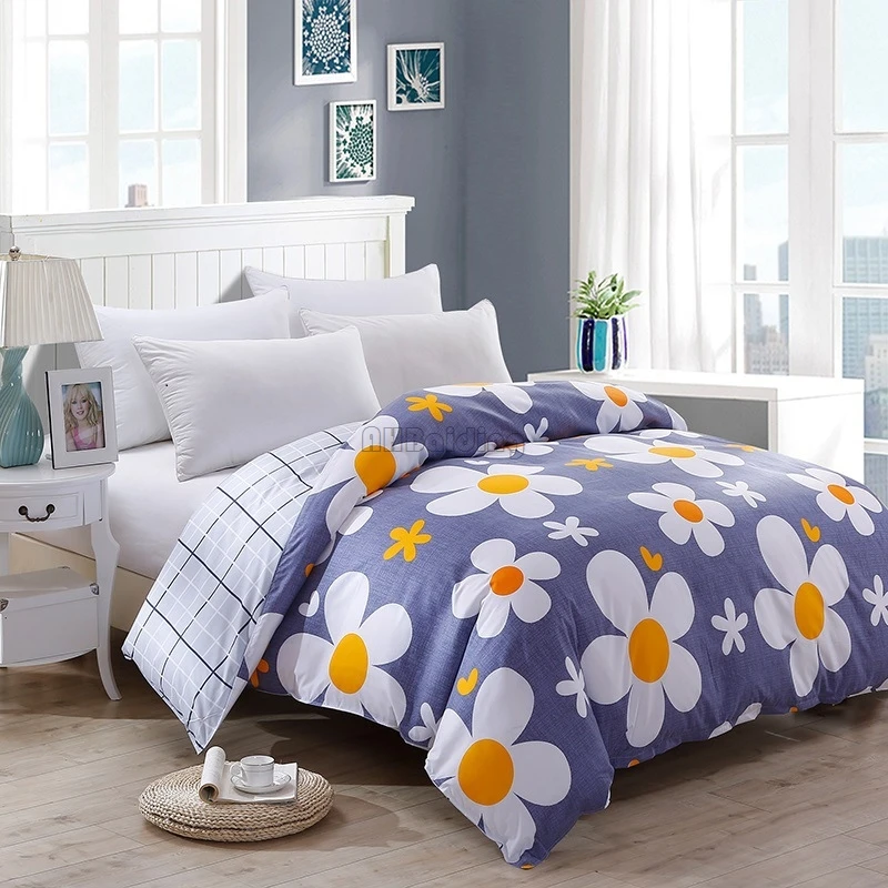 Light Grey Горячая коричневый полосатый плед пододеяльник 1 шт. полиэстер хлопок Пододеяльник мягкий пододеяльник 150*200/180*220/200*230/220*240 см - Color: Light Grey