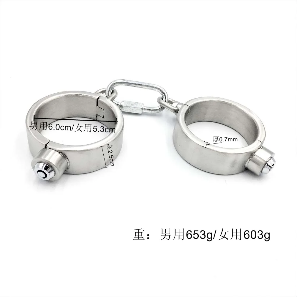 

Black Emperor stainless steel special handcuffs, removable, male and female SM adult toys, couple sex goods