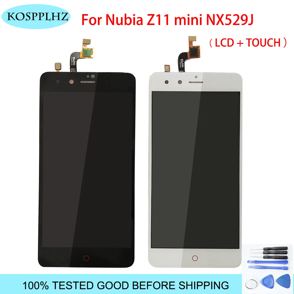 ЖК-дисплей + TP Для ZTE Nubia Z11 Mini черный/белый кодирующий преобразователь сенсорного