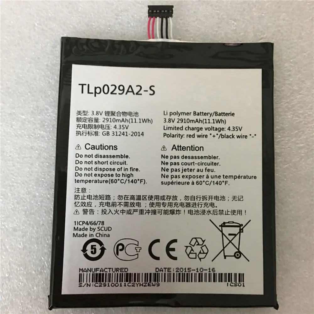 2910mAh TLp029A1 TLp029AJ TLP029A2 S батарея для Alcatel OneTouch Idol 3 OT 6045F 6045Y TCL I806 AM H200