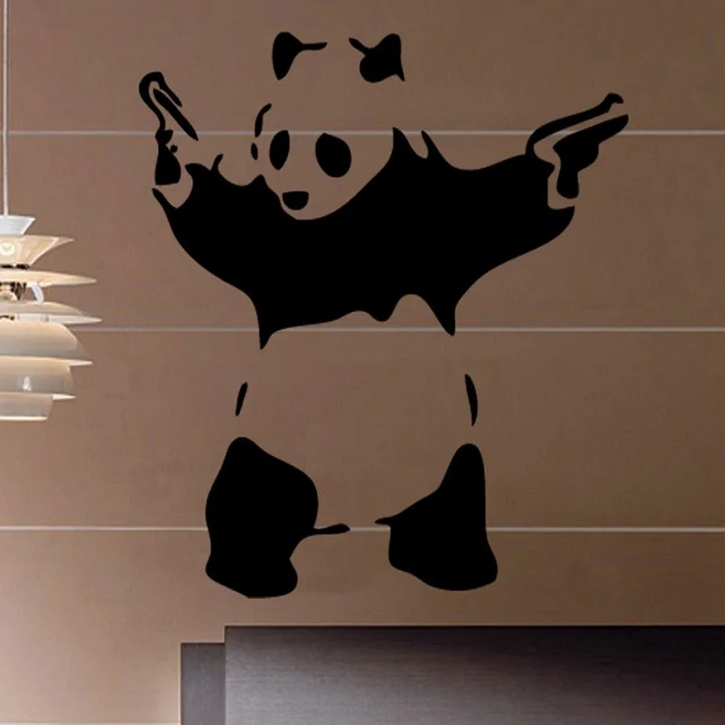 Banksy гигантская панда виниловые настенные художественные кино модные