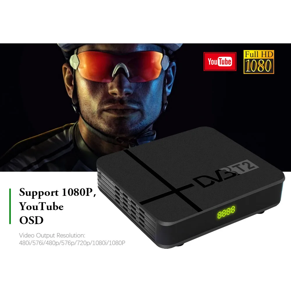 Vmade DVB T2 K2 MAX Full HD 1080 поддержка M3U Youtube цифрового эфирного телевидения HEVC H.265
