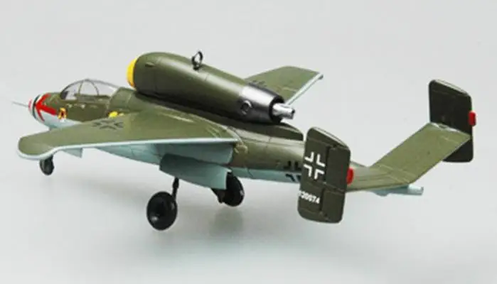 WW2 Немецкий Heinkel He 162 1/72 самолет истребитель Собранный легкая модель| |