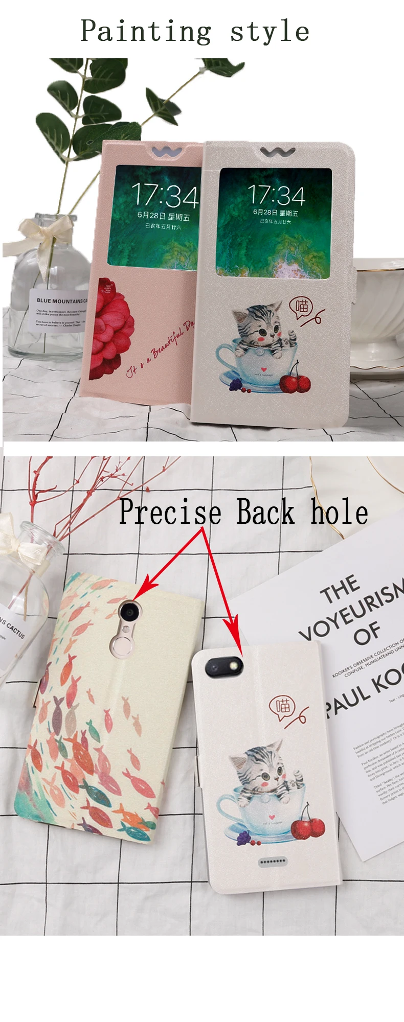 Flip cases For Alcatel 1 5033D 1C 5009[DA] 1X 5059D 3 3X 3V 3C 5 5V A7 A5 Led A3 Plus Painting Leather Protective Phone case bag