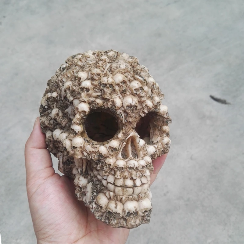 Новое поступление украшение в виде черепа из смолы для аквариума кость Череп