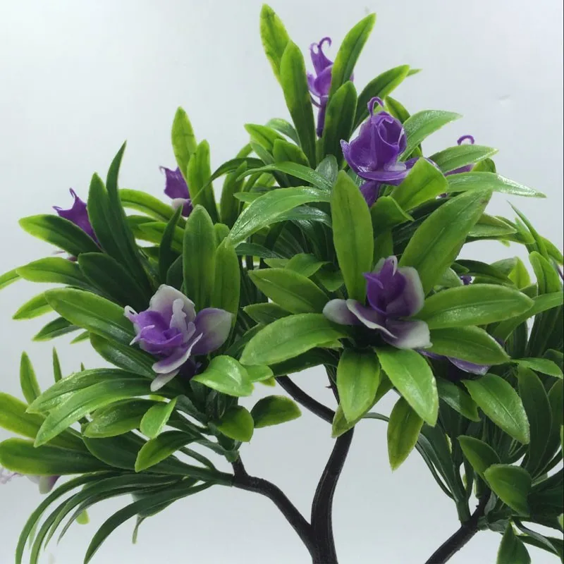 2017 искусственные цветы ветки деревьев пластиковый бонсай Декор садовые растения