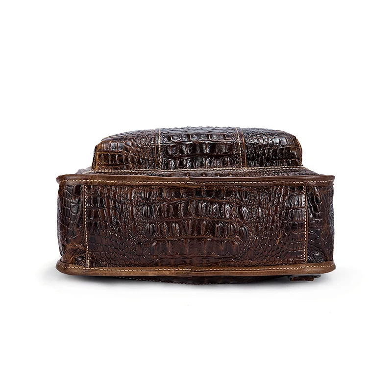 Сумка на плечо WESTAL мужская из натуральной кожи саквояж крокодиловый узор