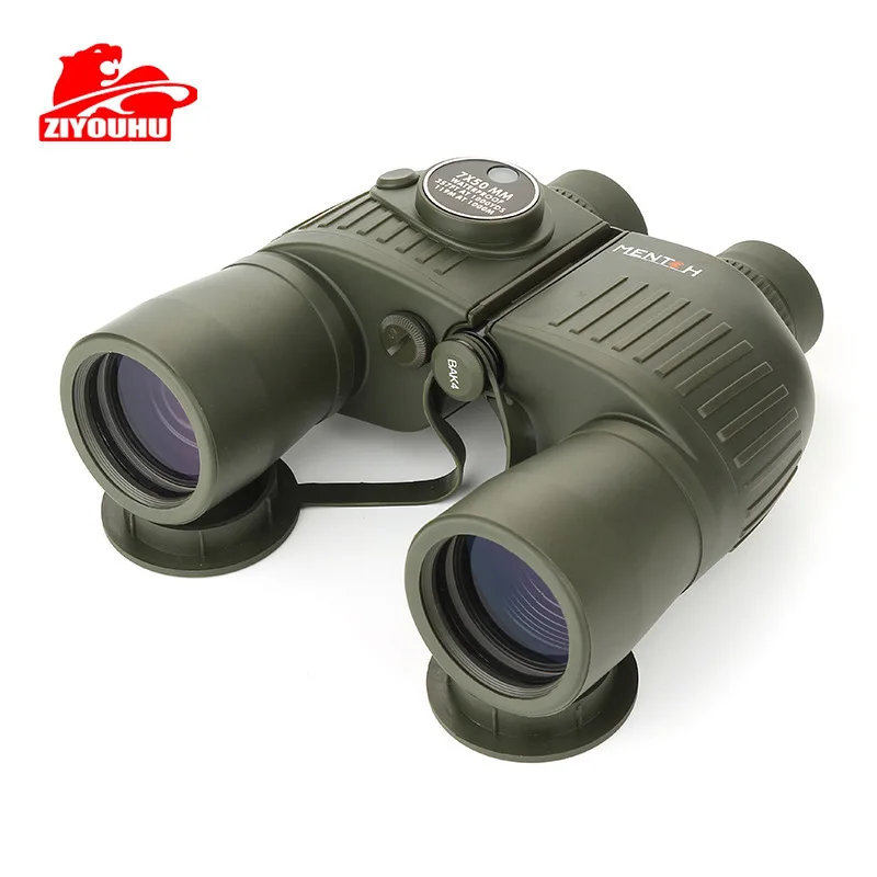 Тактический Военный бинокль ZIYOUHU 7x50 компас дальномер HD телескоп