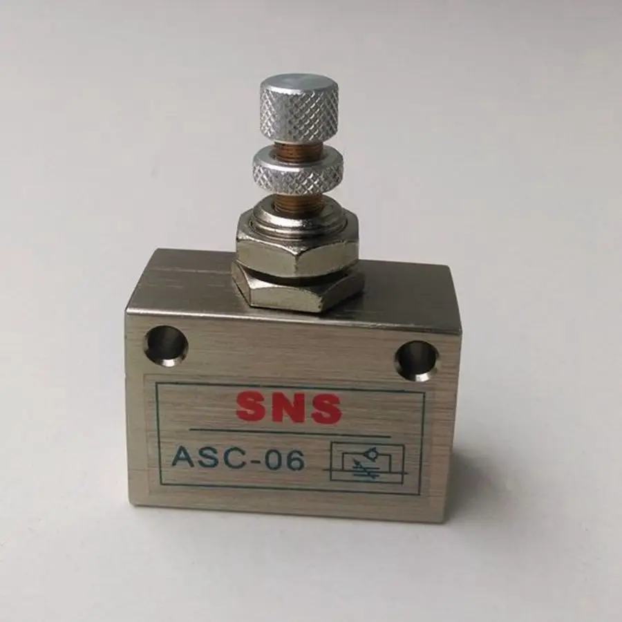 Пневматический Соленоидный клапан с регулировкой скорости ASC 06 1/8''|valve plastic|valve