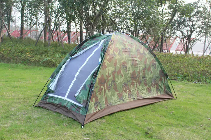 ISF Ультралегкая портативная Однослойная камуфляжная кемпинговая палатка для