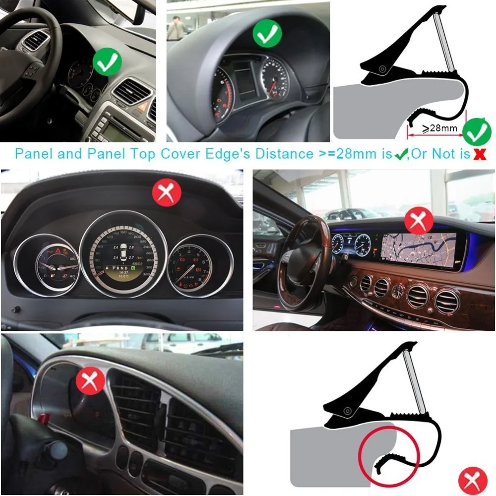 Магнитный автомобильный держатель для телефона iPhone HUD Универсальный