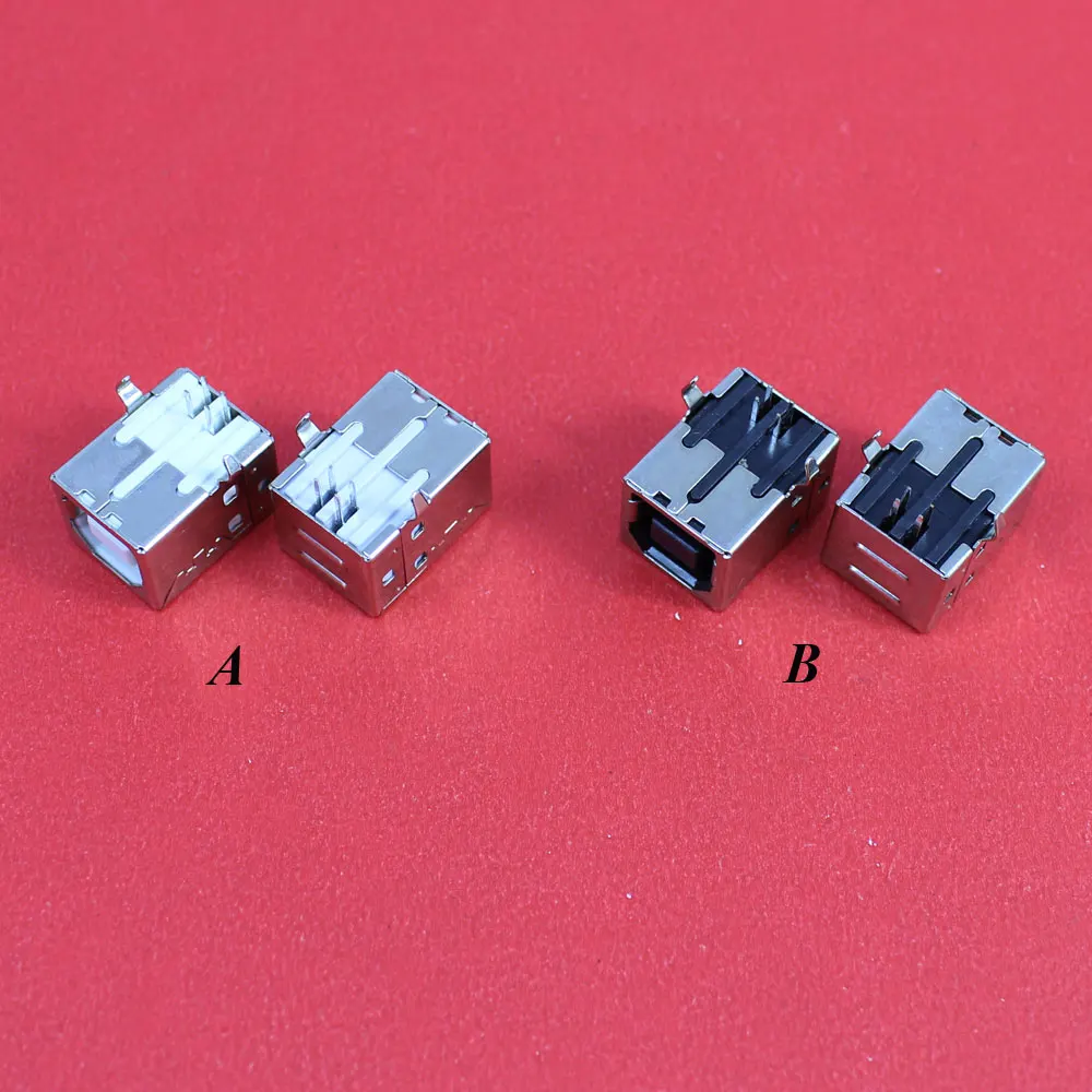 

ChengHaoRan 1Piece PCB Mount 90 Degree 4 Pin USB 2.0 Type B Female Jack Socket,2 color to choose