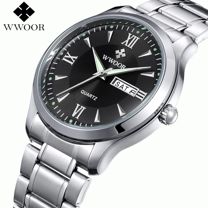 2018 Новые Модные Кварцевые полностью из нержавеющей стали Vogue повседневные часы