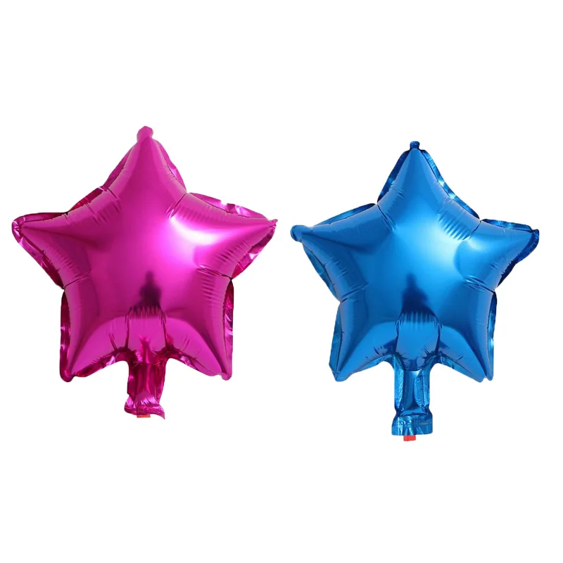 rose dark blue 10 шт 10 дюймов пятиконечная звезда фольгированный шар для душа ребенка детский день рождения вечеринка Свадьба Декор поставки детские шары globos - Цвет: rose dark blue