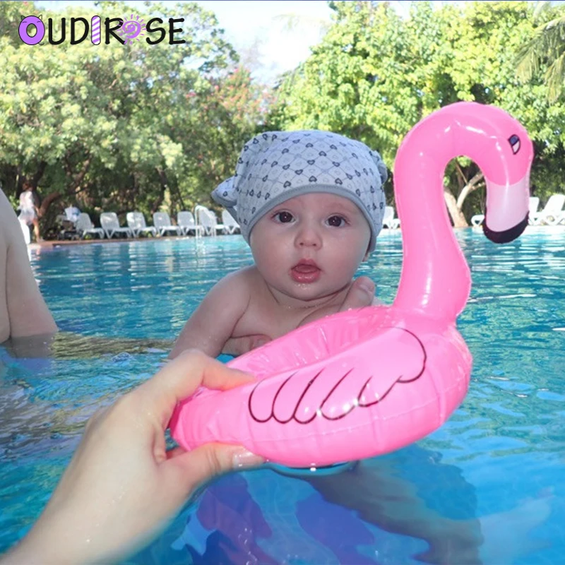 Flamingo Party Decoration Floating Inflatable Drink Cup Holder Garden Pool Hawaii Toy Activity Supplies | Дом и сад