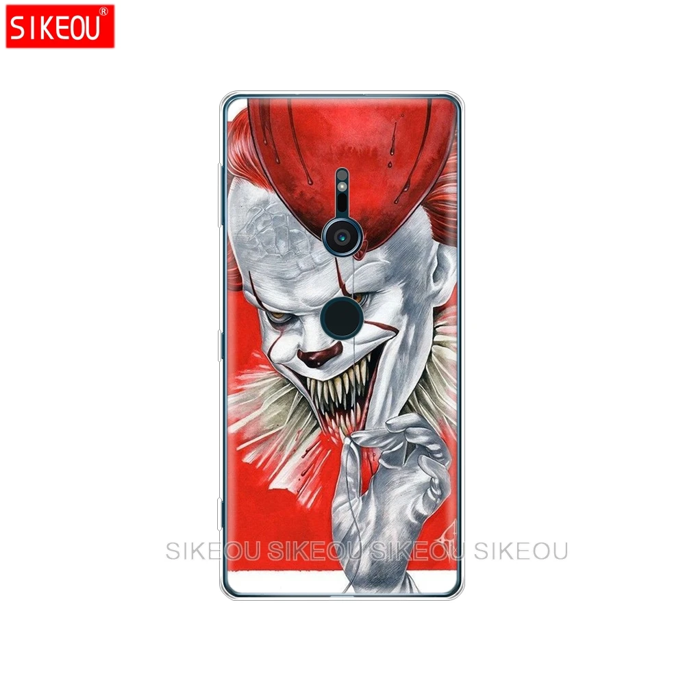 Силиконовый чехол для телефона sony xperia XA1 XA2 ULTRA PLUS L1 L2 XZ1 XZ2 compact XZ PREMIUM клоун
