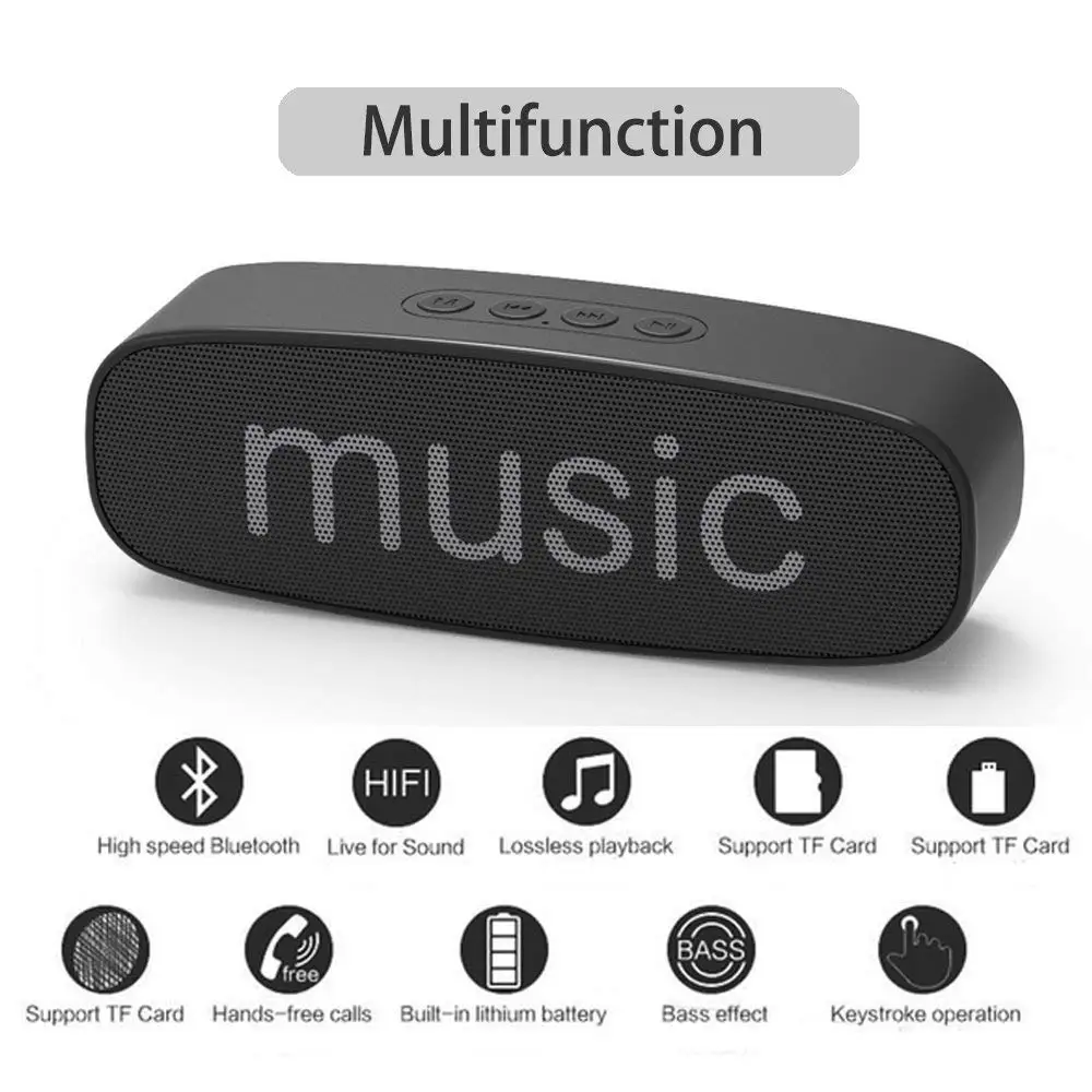 Оригинальная Bluetooth колонка Портативная Беспроводная мини звуковая система 3D