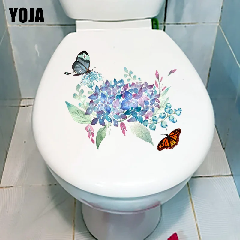 YOJA 22x20 3 см Акварель Фиолетовый домашний Декор Гостиная Настенная Наклейка