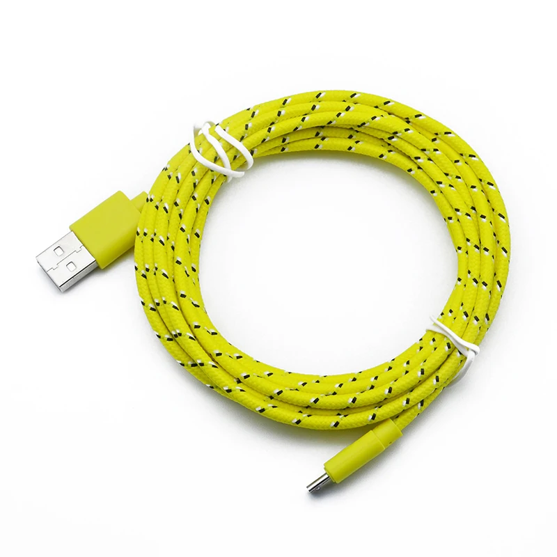 Универсальный 1 м Micro USB кабель зарядного устройства пеньковая веревка зарядное