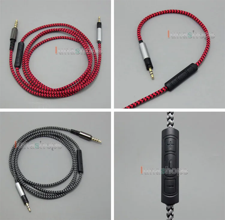 

LN004960 Hi-OFC With Mic Remote Headphone Cable For Sennheiser Momentum Over On Ear Headset