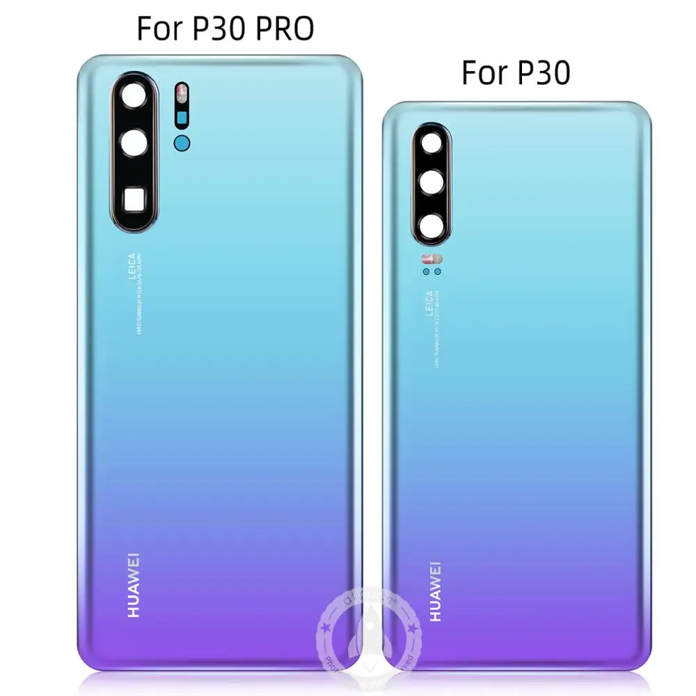 Задний корпус для huawei P30 Pro задняя крышка стеклянная батарея с объективом камеры Замена для huawei P30 Задняя крышка батареи
