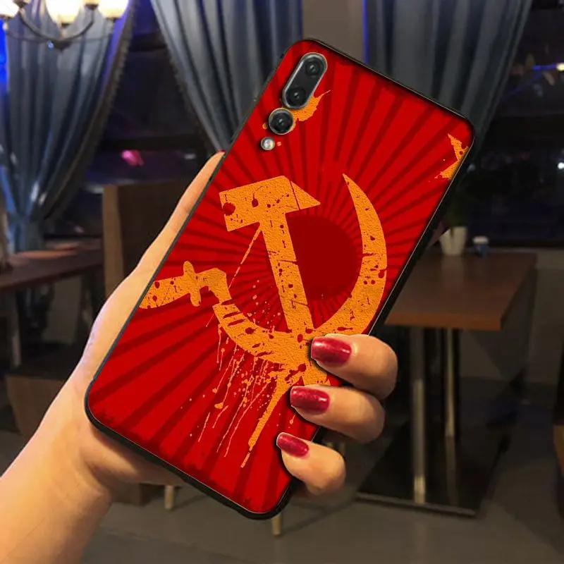 Чехол Yinuoda для телефона с принтом Советского Союза гранж флага huawei p20 pro p20lite honor 8x